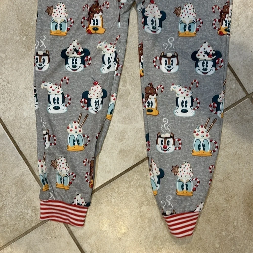 NEW! Disney Parks Holiday Snacks Mickey Ears Pajama Onesie 10 Christmas PJs